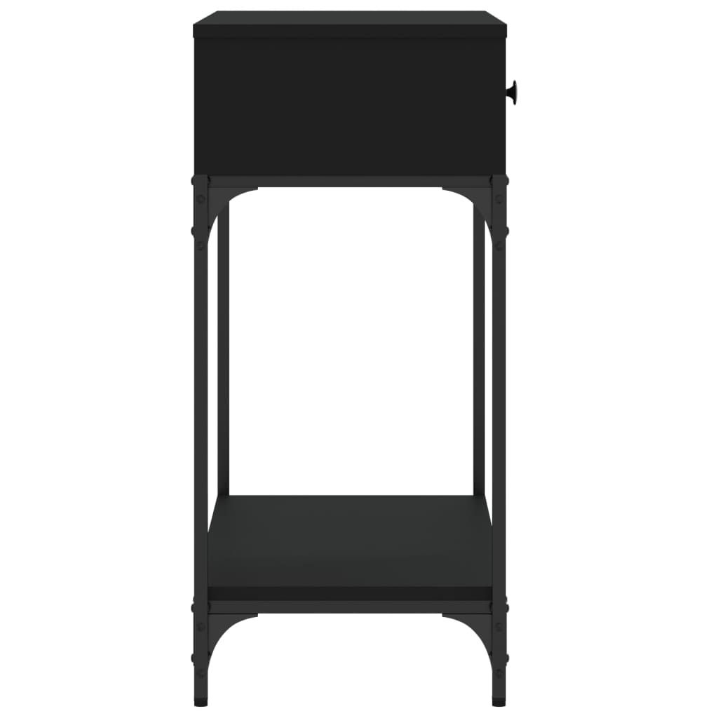 Konsollbord Svart 75X34,5X75 Cm Konstruert Tre