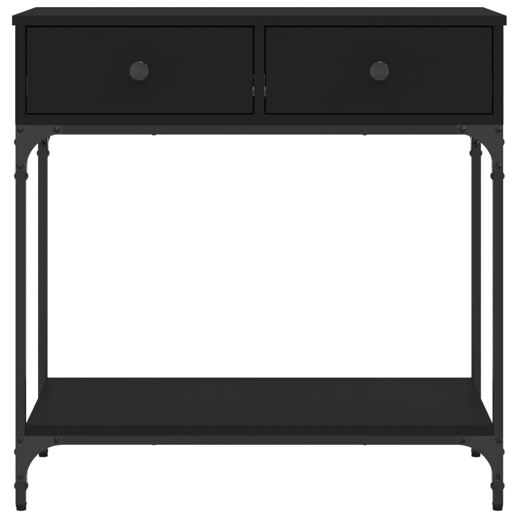 Konsollbord Svart 75X34,5X75 Cm Konstruert Tre