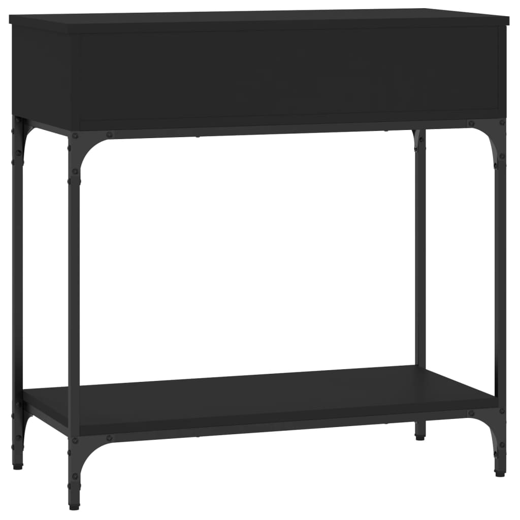 Konsollbord Svart 75X34,5X75 Cm Konstruert Tre
