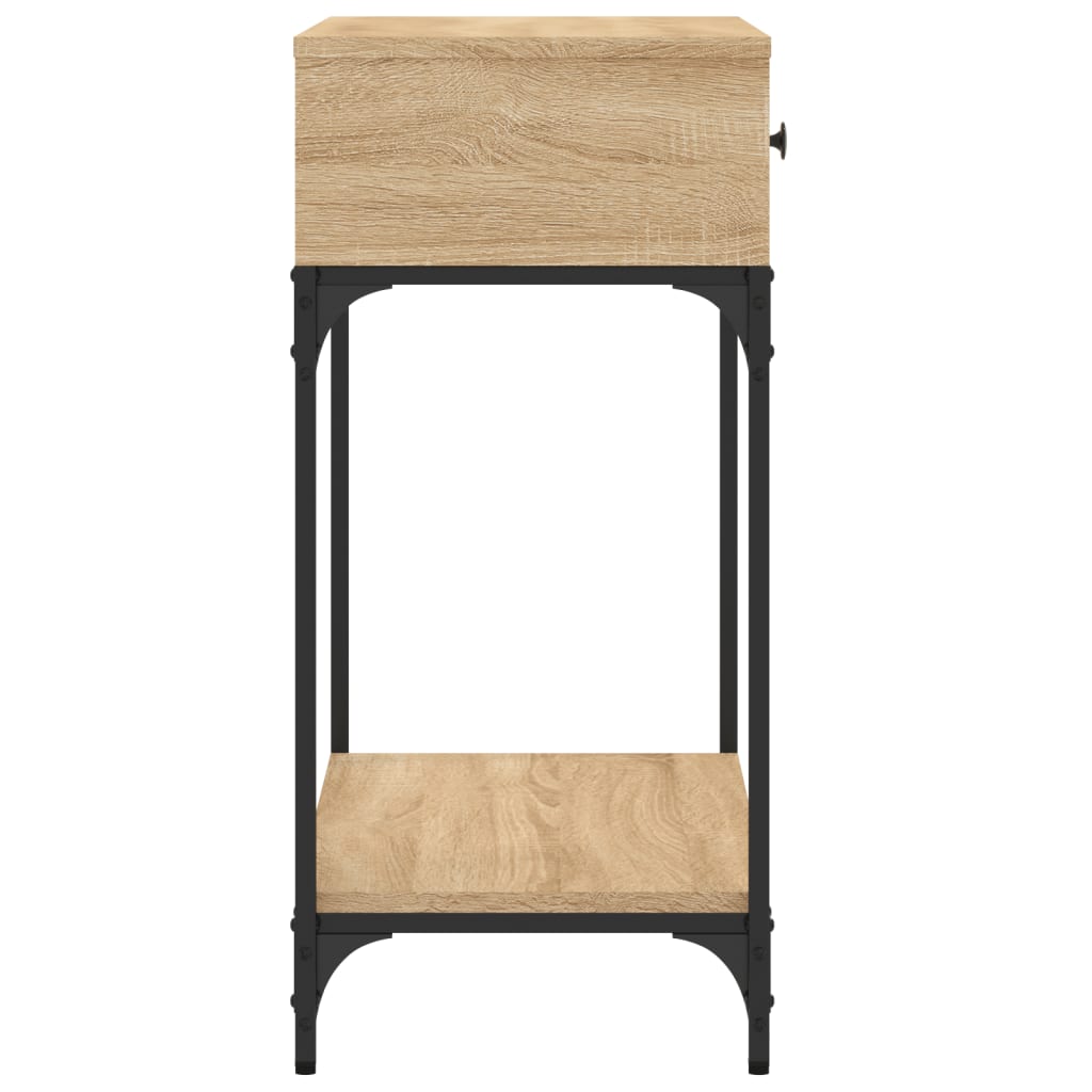 Konsollbord Sonoma Eik 75X34,5X75 Cm Konstruert Tre