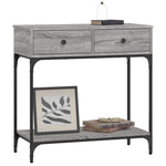Konsollbord Grå Sonoma 75X34,5X75 Cm Konstruert Tre
