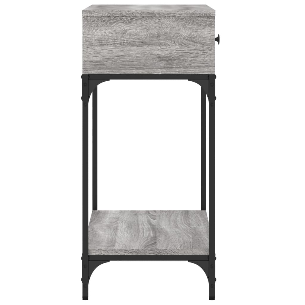 Konsollbord Grå Sonoma 75X34,5X75 Cm Konstruert Tre