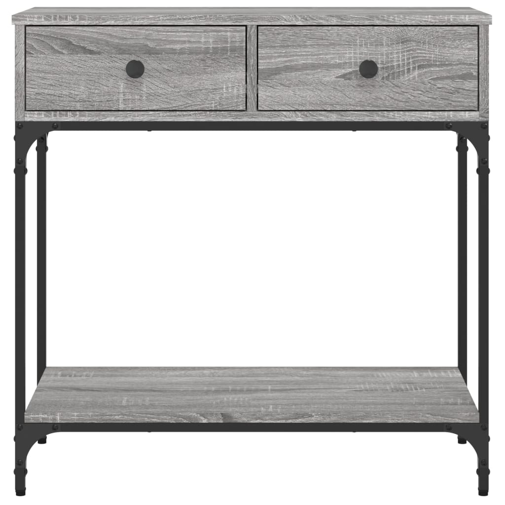 Konsollbord Grå Sonoma 75X34,5X75 Cm Konstruert Tre
