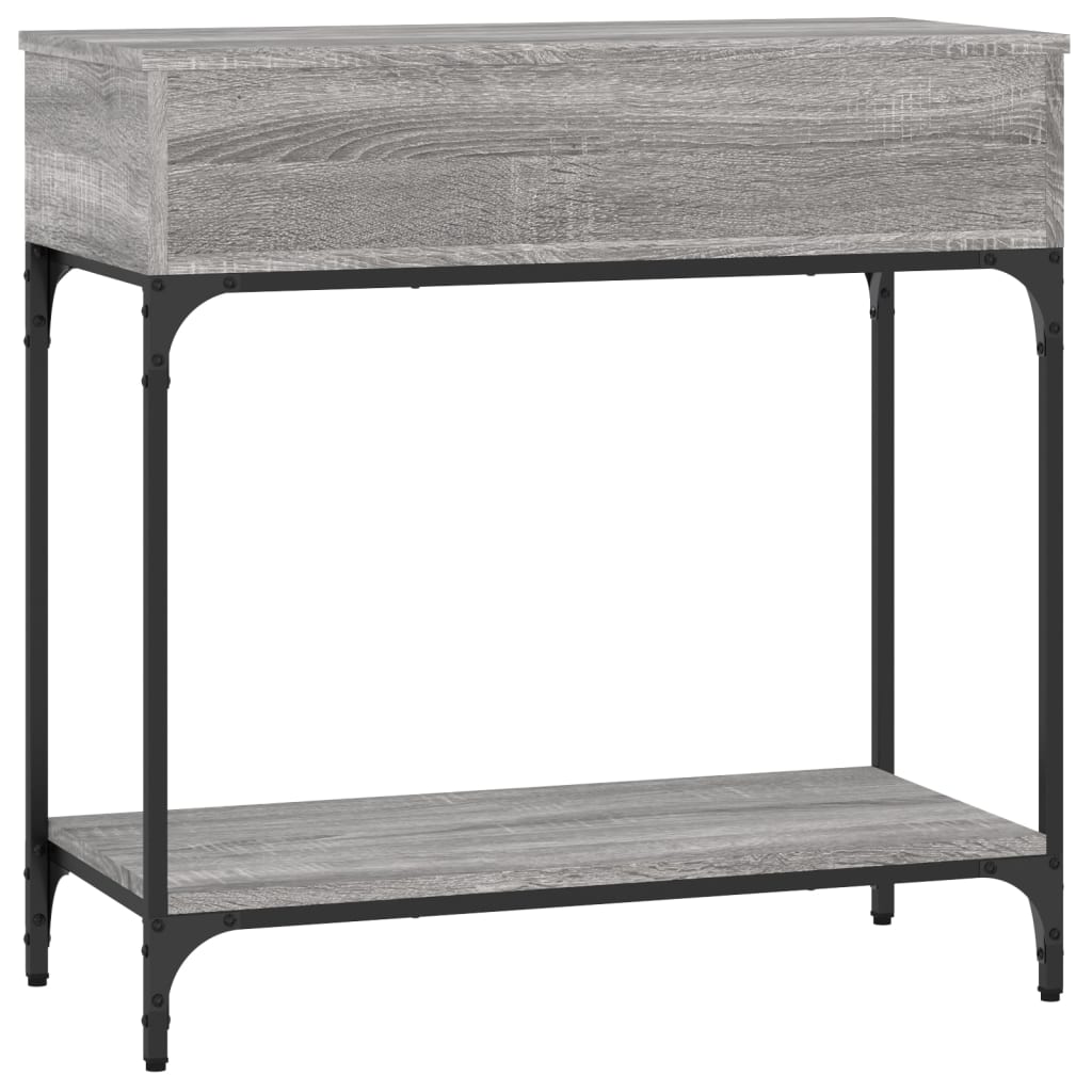 Konsollbord Grå Sonoma 75X34,5X75 Cm Konstruert Tre