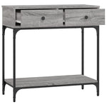 Konsollbord Grå Sonoma 75X34,5X75 Cm Konstruert Tre