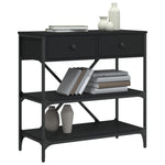 Konsollbord Svart 75X34,5X75 Cm Konstruert Tre