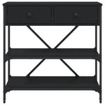 Konsollbord Svart 75X34,5X75 Cm Konstruert Tre