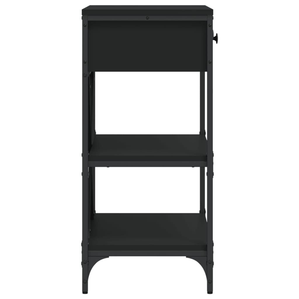 Konsollbord Svart 75X34,5X75 Cm Konstruert Tre