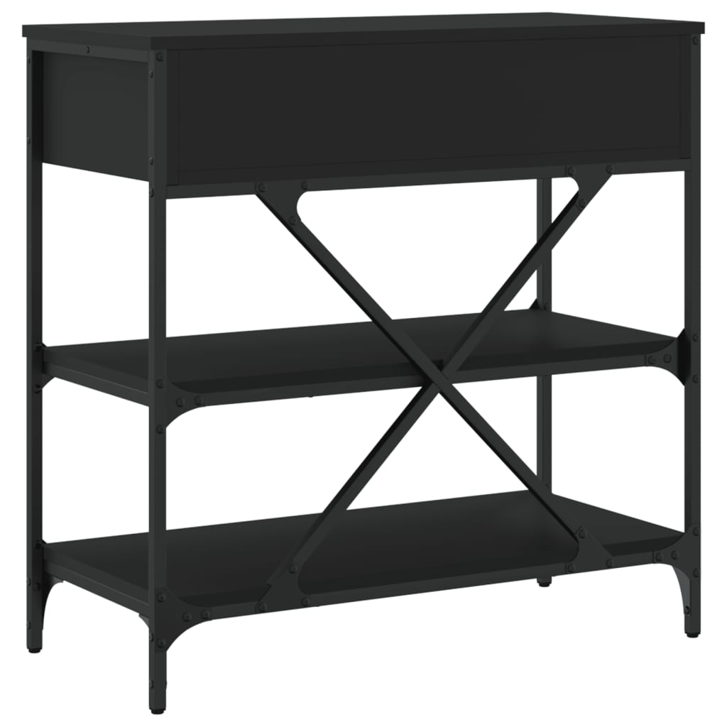 Konsollbord Svart 75X34,5X75 Cm Konstruert Tre