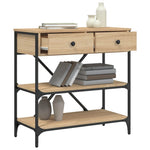 Konsollbord Sonoma Eik 75X34,5X75 Cm Konstruert Tre