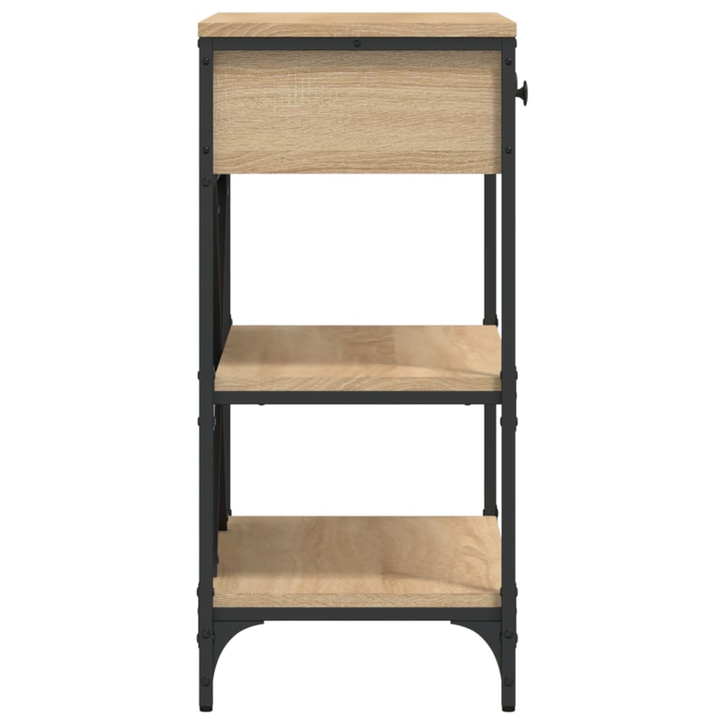 Konsollbord Sonoma Eik 75X34,5X75 Cm Konstruert Tre