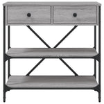 Konsollbord Grå Sonoma 75X34,5X75 Cm Konstruert Tre