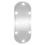 Veggspeil Med Led-Lys 35X80 Cm Glass Oval