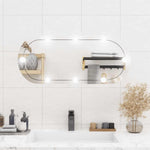 Veggspeil Med Led-Lys 35X80 Cm Glass Oval