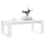 Salongbord Hvit 102X50X35 Cm Konstruert Tre