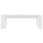 Salongbord Hvit 102X50X35 Cm Konstruert Tre