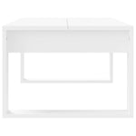 Salongbord Hvit 102X50X35 Cm Konstruert Tre