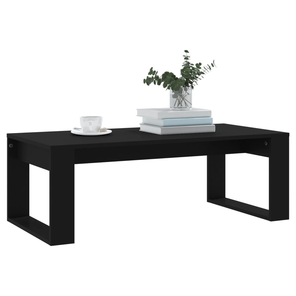 Salongbord Svart 102X50X35 Cm Konstruert Tre