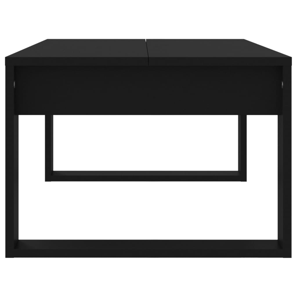 Salongbord Svart 102X50X35 Cm Konstruert Tre