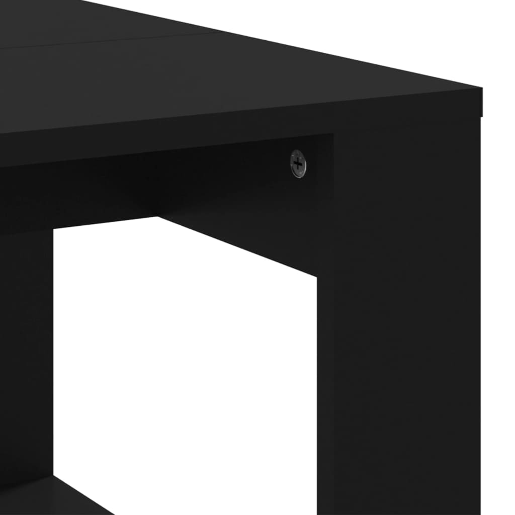 Salongbord Svart 102X50X35 Cm Konstruert Tre