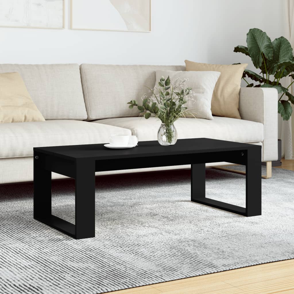 Salongbord Svart 102X50X35 Cm Konstruert Tre