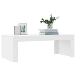 Salongbord Hvit 102X50X36 Cm Konstruert Tre