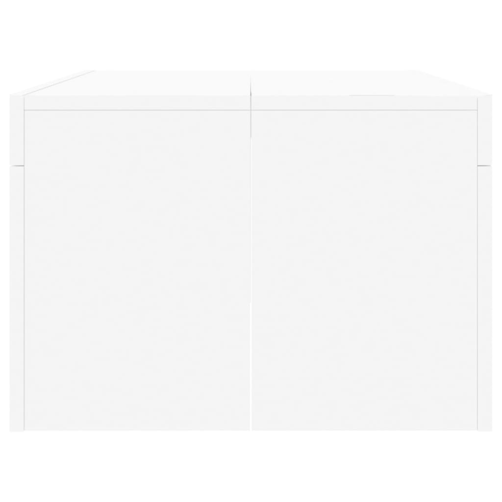Salongbord Hvit 102X50X36 Cm Konstruert Tre