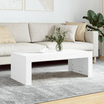 Salongbord Hvit 102X50X36 Cm Konstruert Tre