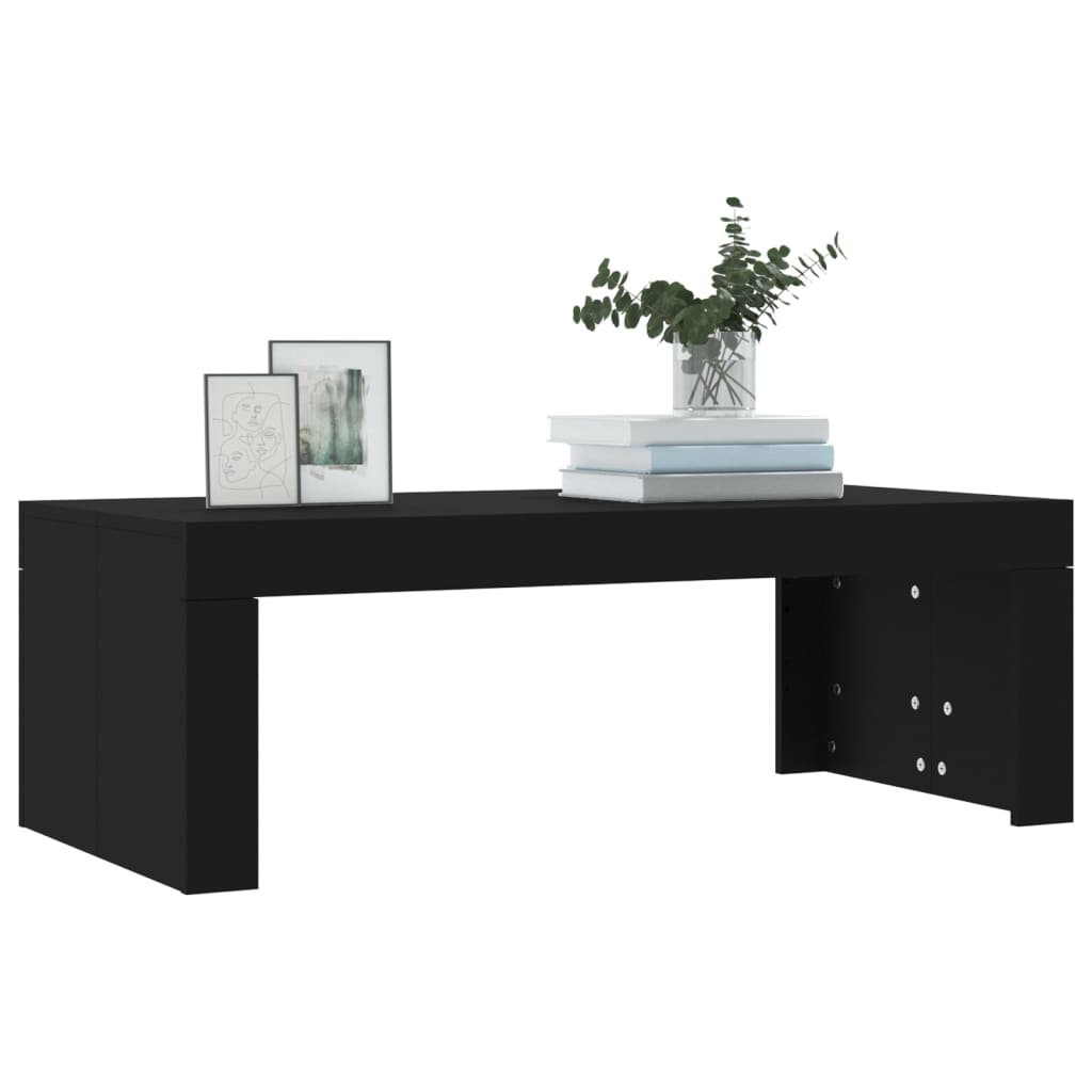 Salongbord Svart 102X50X36 Cm Konstruert Tre
