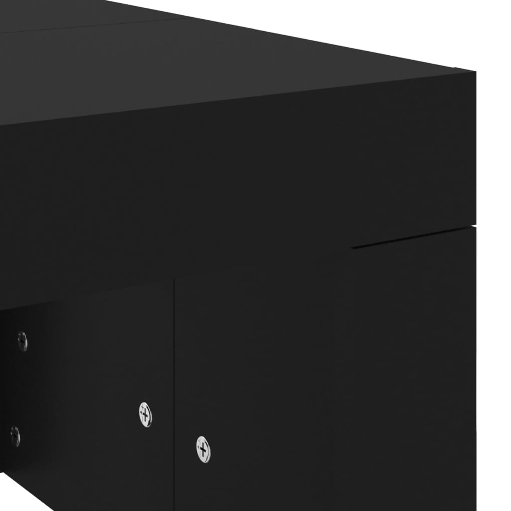 Salongbord Svart 102X50X36 Cm Konstruert Tre