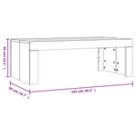 Salongbord Svart 102X50X36 Cm Konstruert Tre