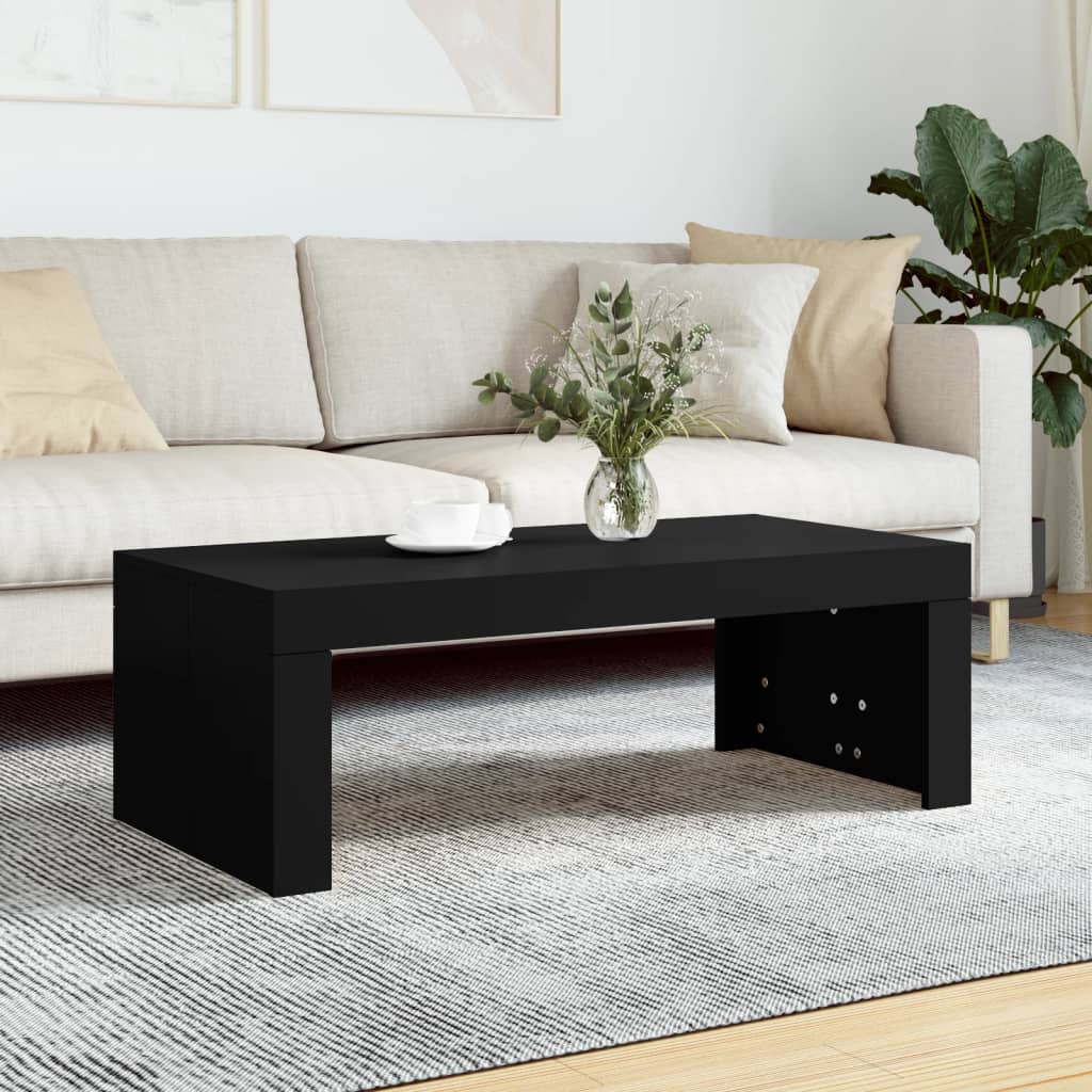 Salongbord Svart 102X50X36 Cm Konstruert Tre