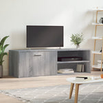 Tv-Benk Grå Sonoma 120X34X37 Cm Sponplate