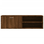Tv-Benk Brun Eik 120X34X37 Cm Konstruert Tre