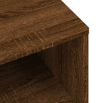 Tv-Benk Brun Eik 120X34X37 Cm Konstruert Tre