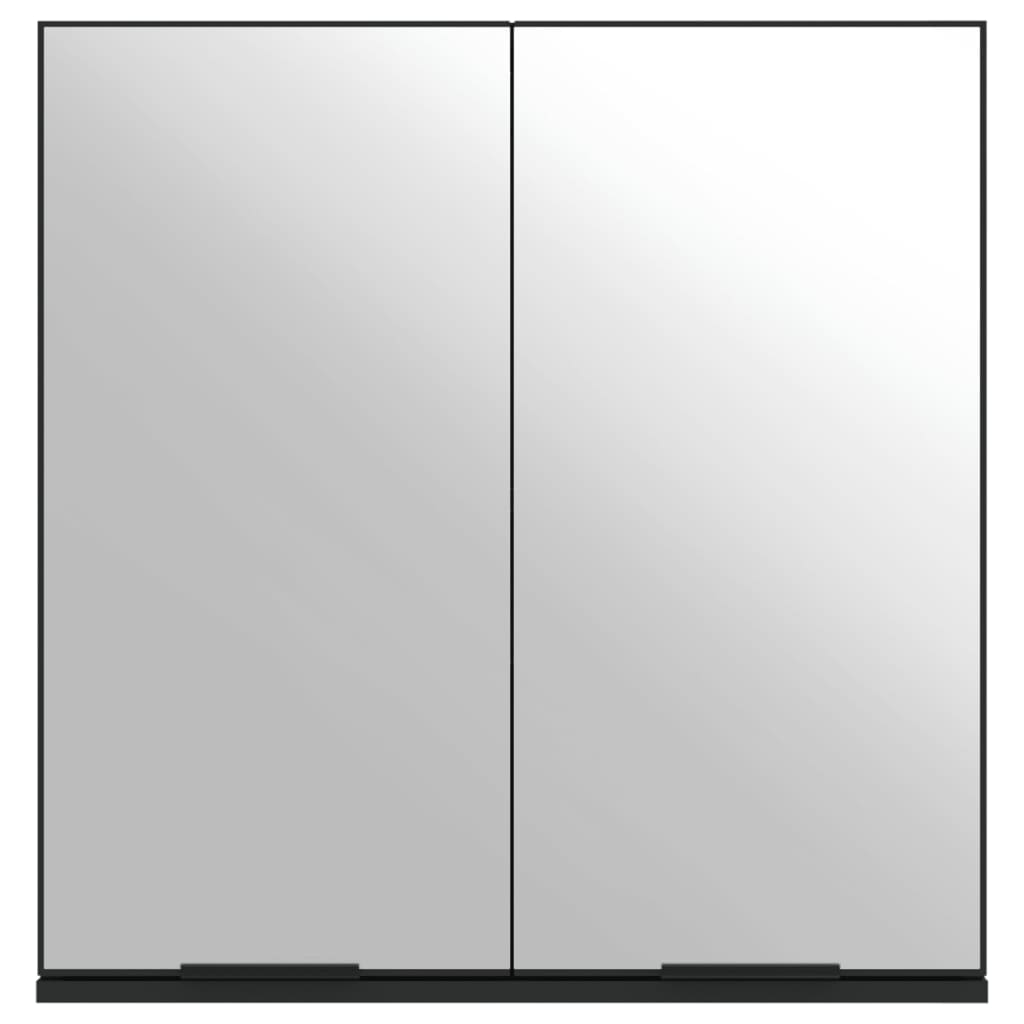 Baderomsspeil Svart 64X20X67 Cm Konstruert Tre