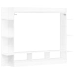 Tv-Benk Hvit 152X22X113 Cm Konstruert Tre
