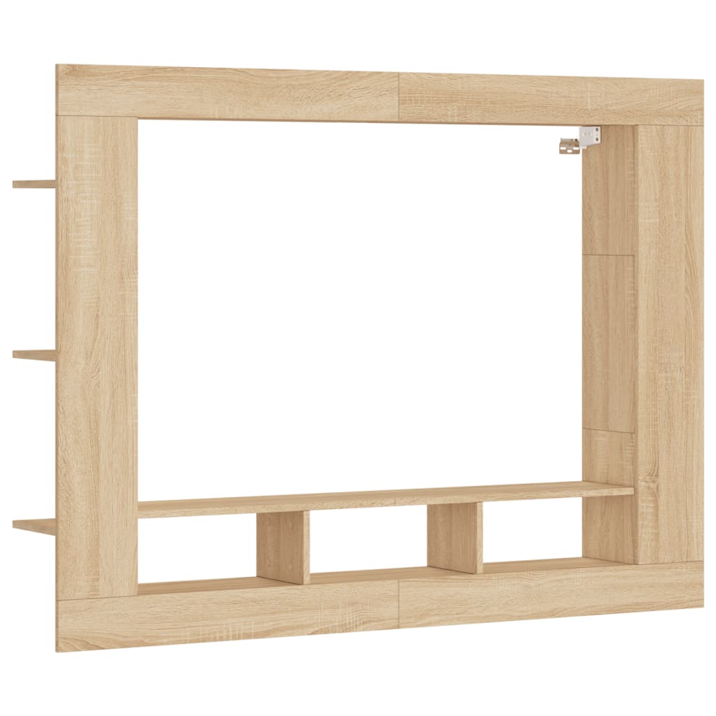 Tv-Benk Sonoma Eik 152X22X113 Cm Konstruert Tre