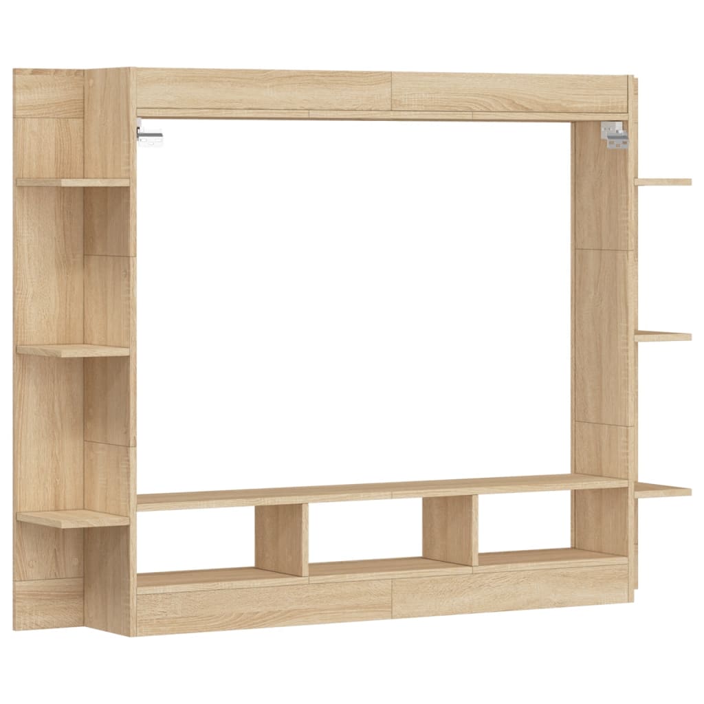 Tv-Benk Sonoma Eik 152X22X113 Cm Konstruert Tre