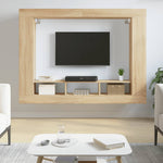 Tv-Benk Sonoma Eik 152X22X113 Cm Konstruert Tre