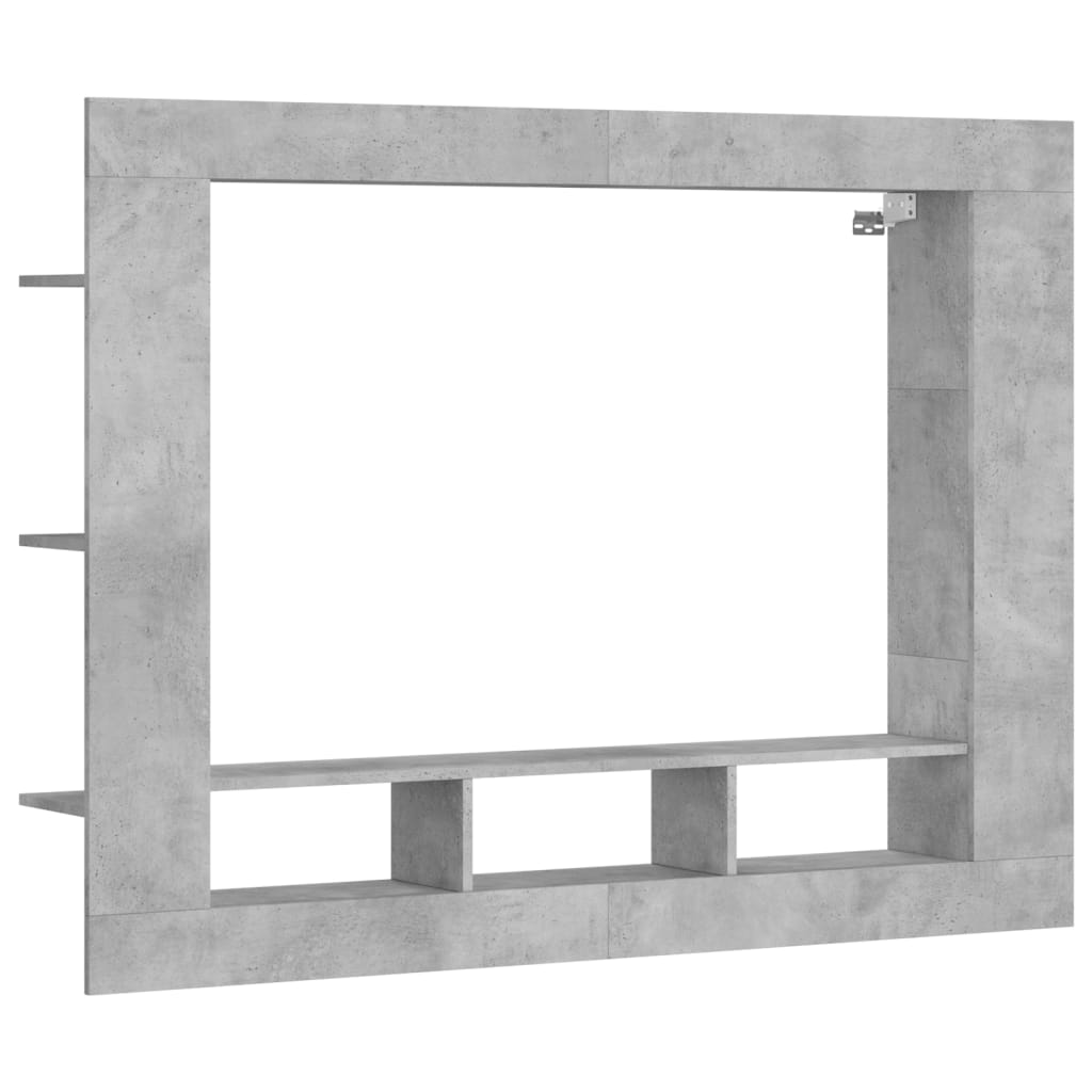 Tv-Benk Betonggrå 152X22X113 Cm Konstruert Tre