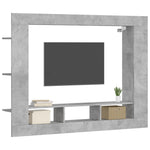 Tv-Benk Betonggrå 152X22X113 Cm Konstruert Tre