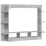 Tv-Benk Betonggrå 152X22X113 Cm Konstruert Tre