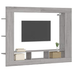 Tv-Benk Grå Sonoma 152X22X113 Cm Konstruert Tre