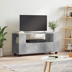 Tv-Benk Betonggrå 102X34,5X43 Cm Konstruert Tre