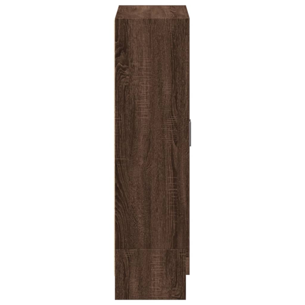 Bokhylle Brun Eik 82,5X30,5X115 Cm Konstruert Tre
