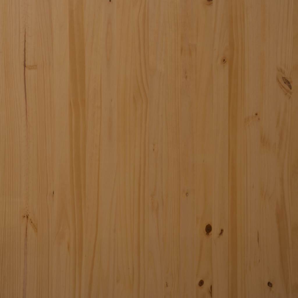 Rulleskap Med Skrivebord Moss Honningbrun Heltre Furu