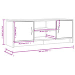 Tv-Benk Svart 102X30X37,5 Cm Konstruert Tre
