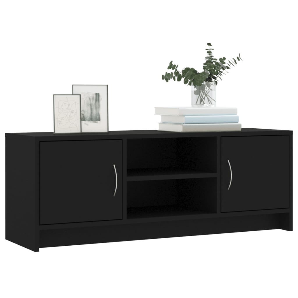 Tv-Benk Svart 102X30X37,5 Cm Konstruert Tre