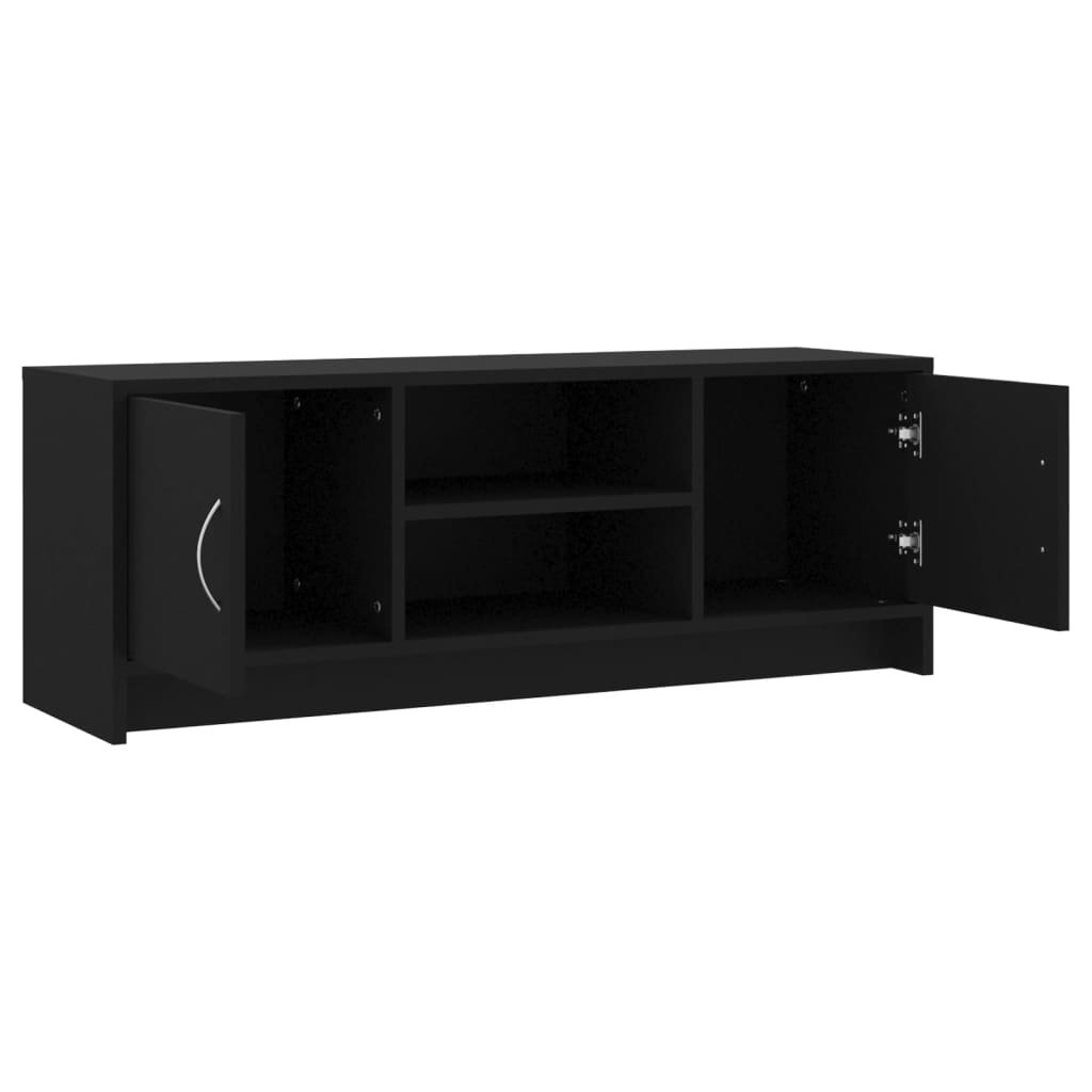 Tv-Benk Svart 102X30X37,5 Cm Konstruert Tre
